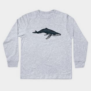 HUMPBACK WHALE Kids Long Sleeve T-Shirt